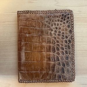 Antique Bifold Wallet - animal print from west Africa.